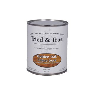 wood stain oak finish tin