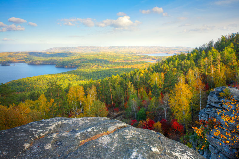 The colorful foliage of autumn
