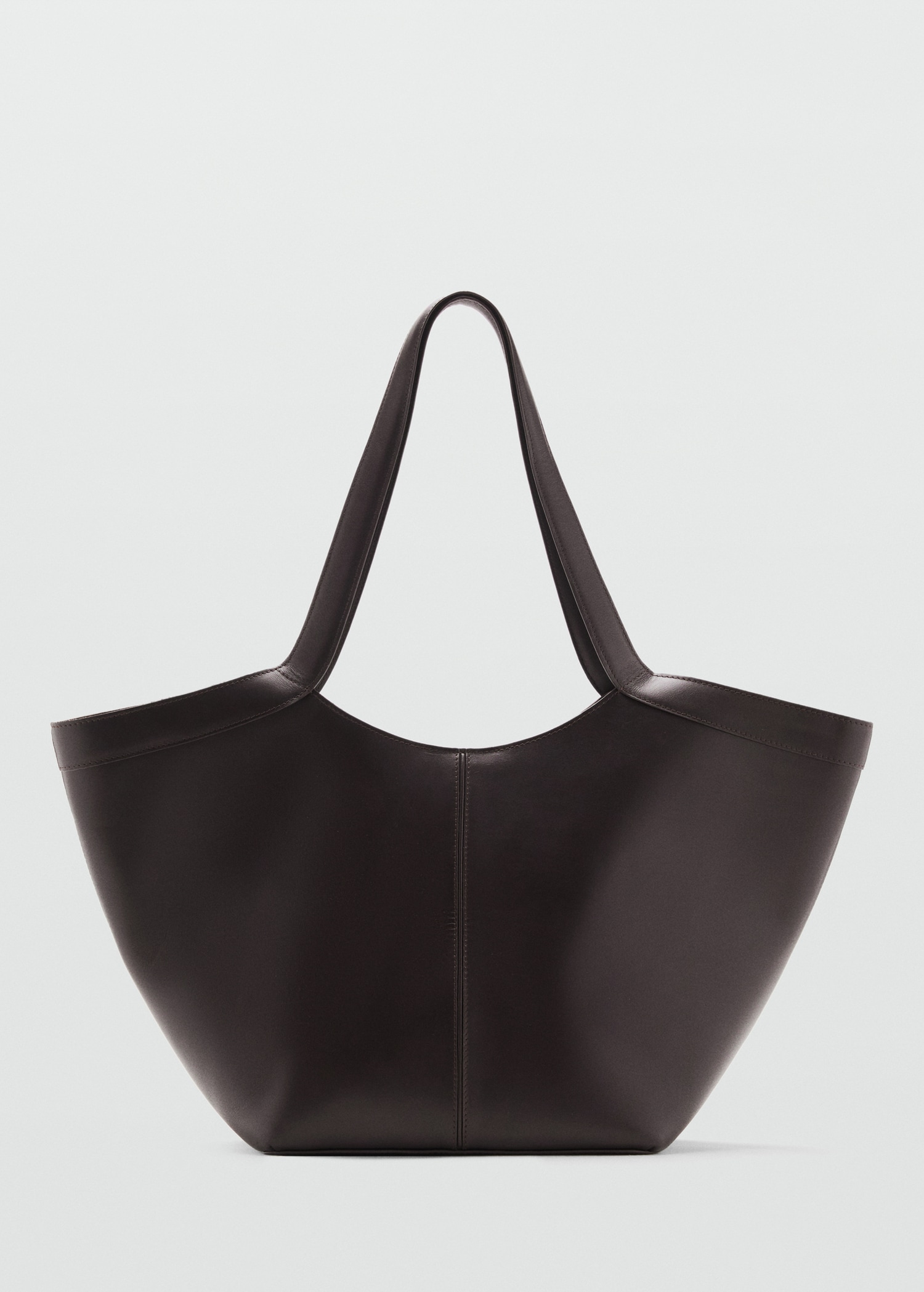 Large Leather Shoulder Bag - Women | Mango United Kingdom