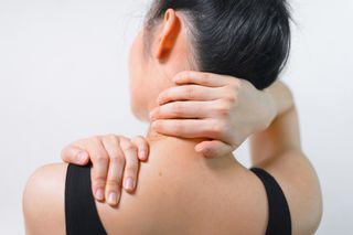 Living with chronic pain: neck pain woman,shoulder pain woman