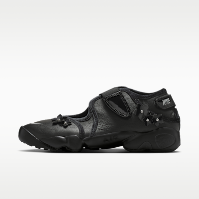 Nike Air Rift &amp;quot;florette&amp;quot; Women's Shoes - Black/wolf Grey/metallic Silver - Size 5