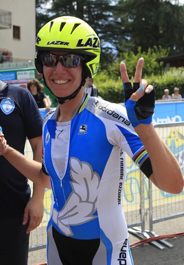 Tatiana Guderzo after her winning ride