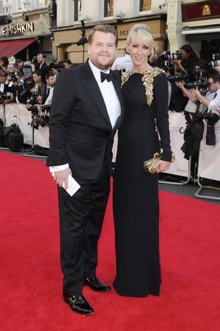 James Corden And Julia Carey At The BAFTAs 2014
