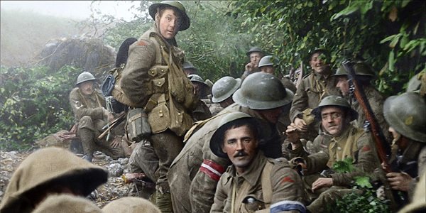 They Shall Not Grow Old British soldiers resting in the woods