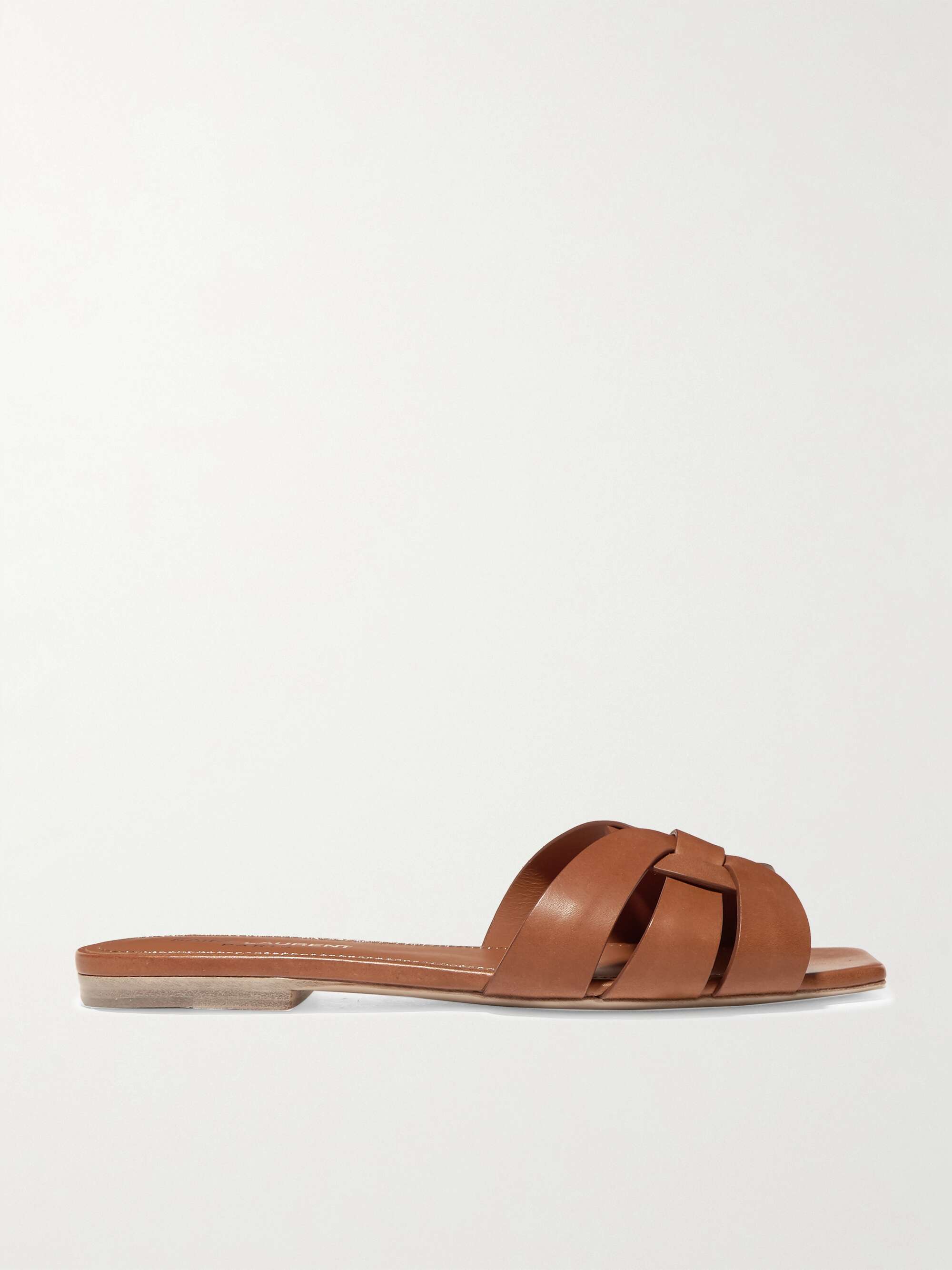 Tribute Woven Leather Slides