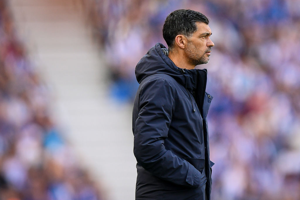 Head coach, Sergio Conceicao of FC Porto during the Liga Portugal Bwin match between FC Porto and GD Estoril Praia at Estadio do Dragao on May 14, 2022 in Porto, Portugal.