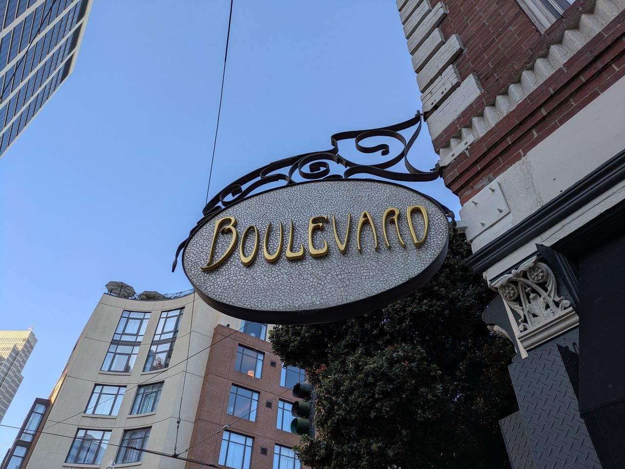 Photo of Boulevard sign shot by Pixel 8a