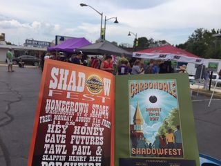As part of the eclipse festivities, the city of Carbondale is hosting "Shadow Fest," a three-day event featuring live musical performances.