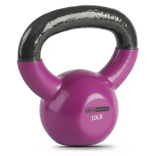 Holahatha Solid Cast Iron Workout Kettlebell for Home Strength Training