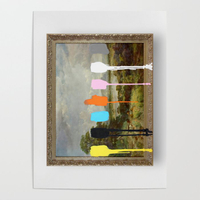 Thrift Store Landscape with a Color Test Poster | $15.99 at Society 6
