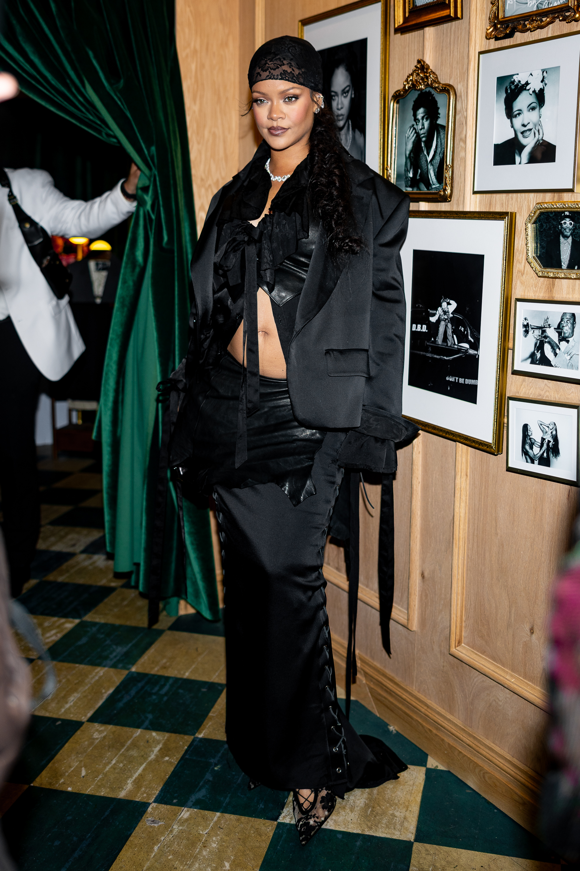 Rihanna is seen at the A$AP Rocky x Ray Ban Met Gala After Party on May 05, 2025 in New York City.