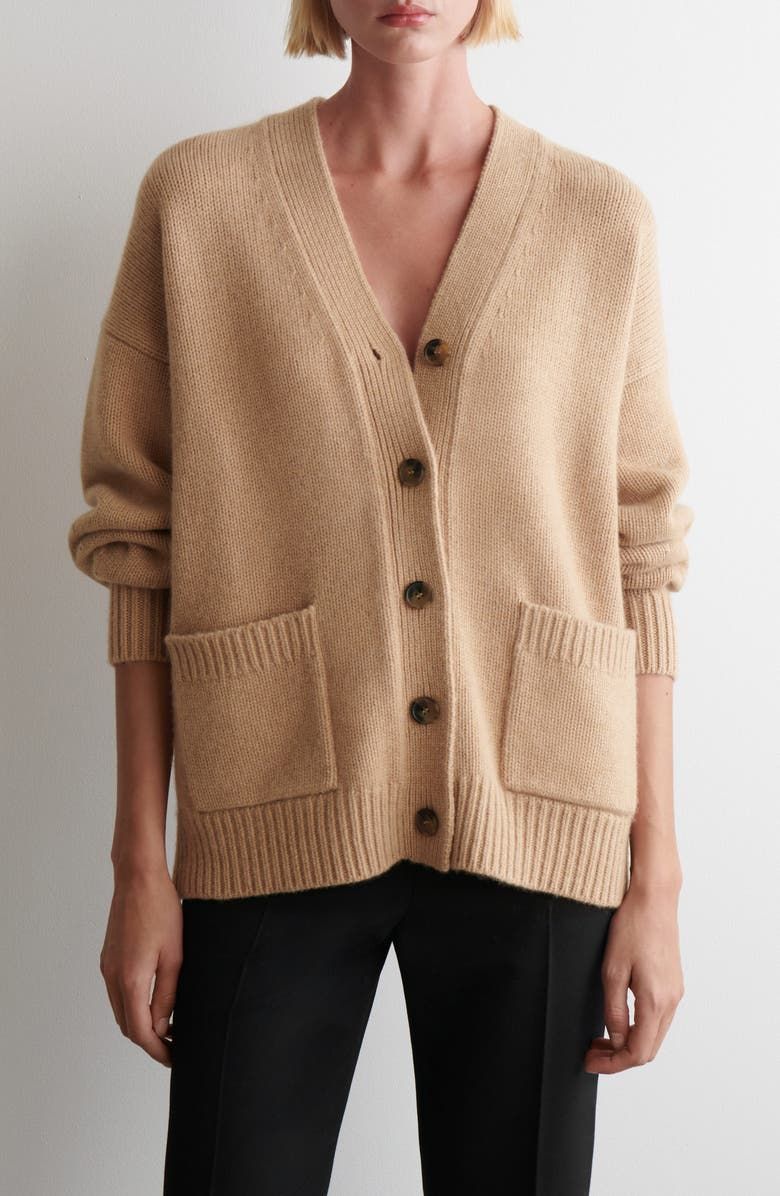 V-Neck Wool Cardigan