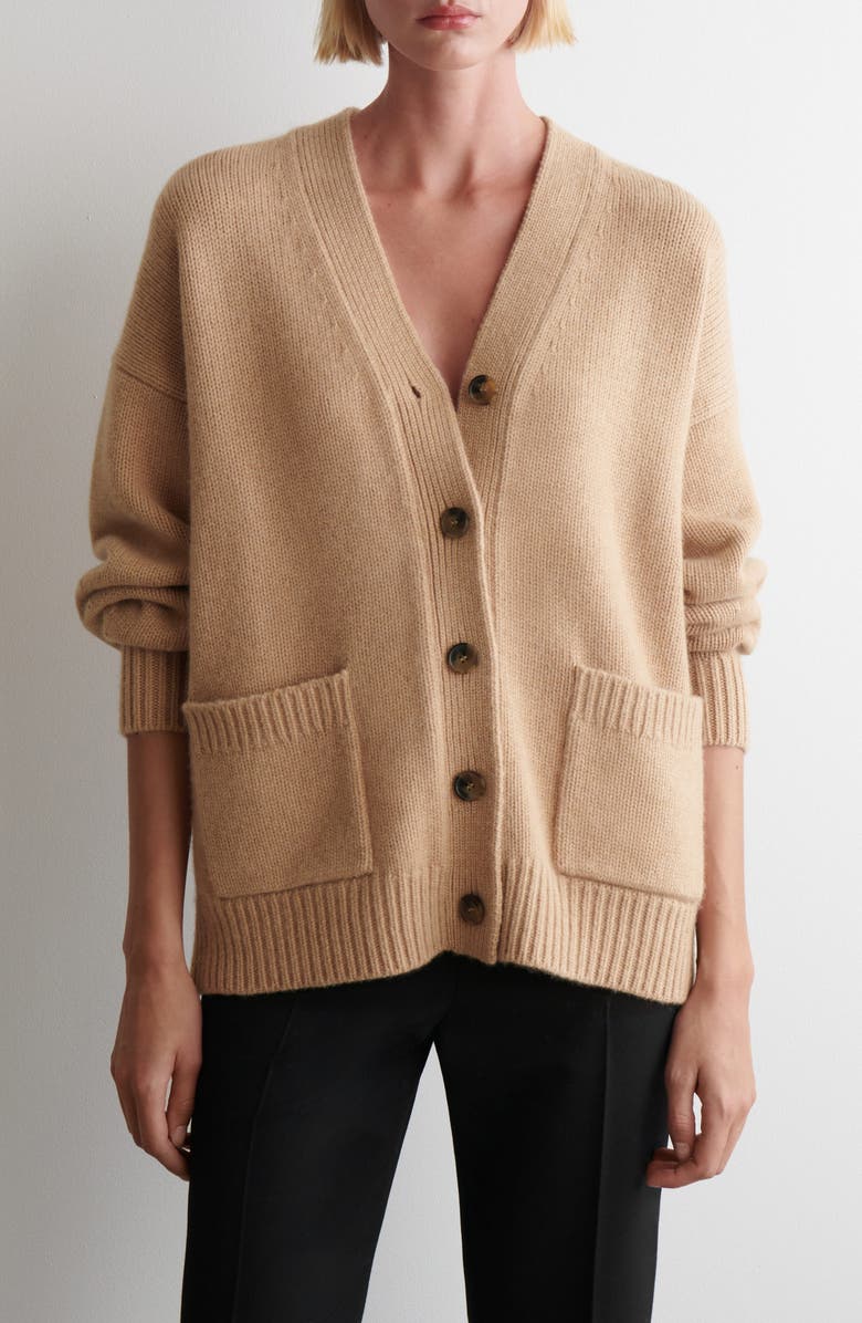 V-Neck Wool Cardigan