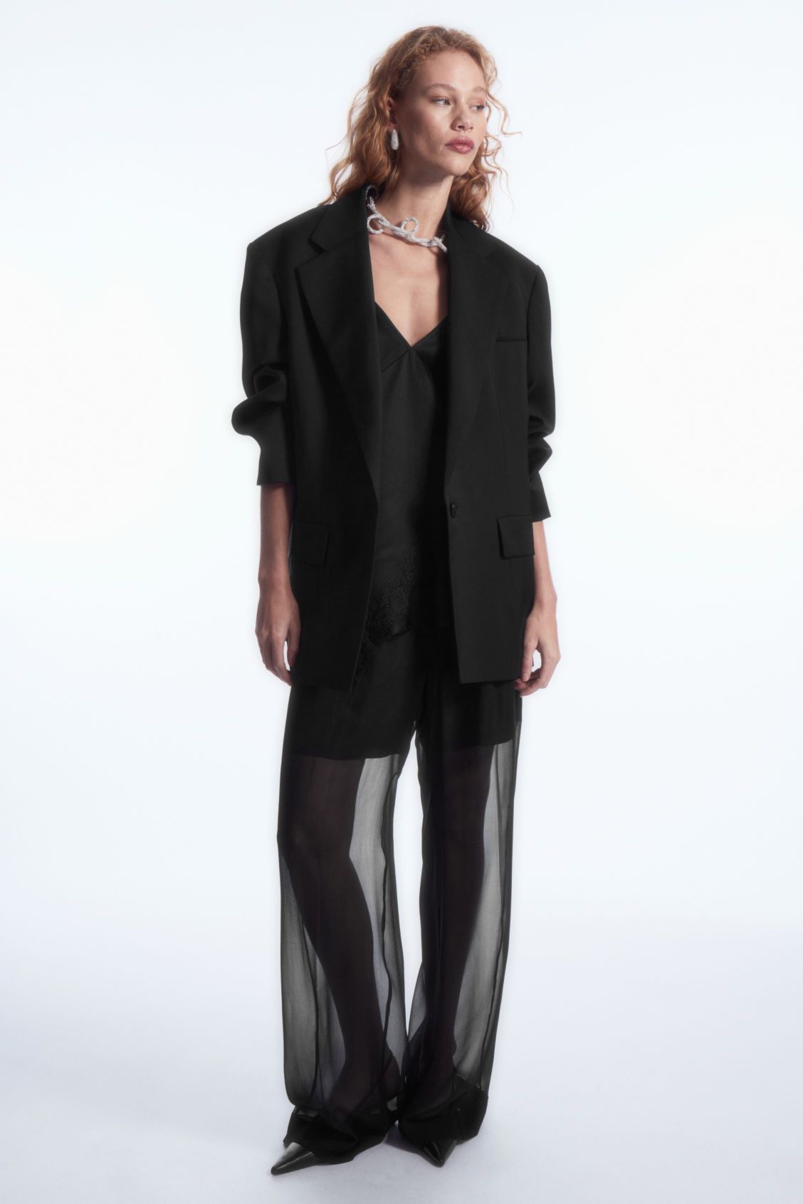 Sheer Silk Trousers