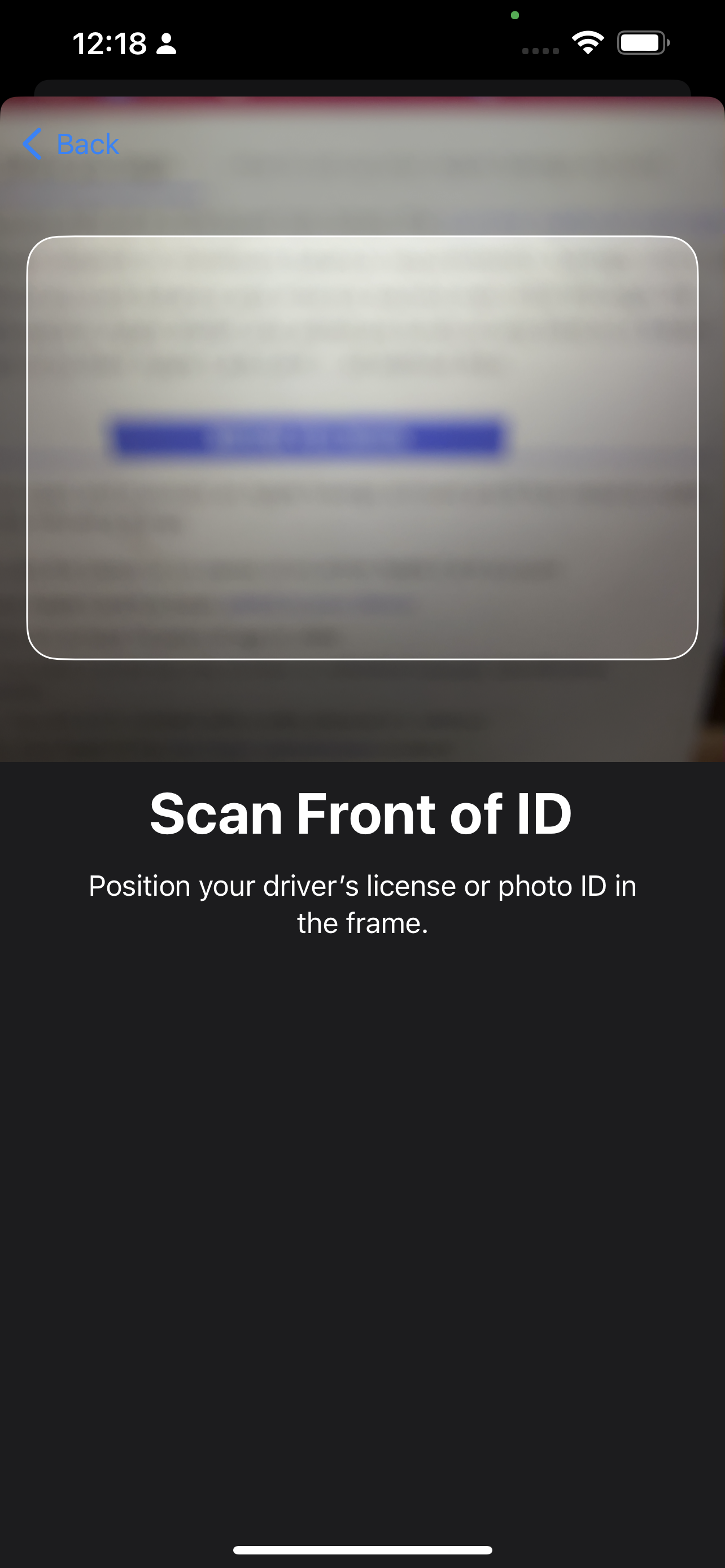 Scan ID for Apple Card
