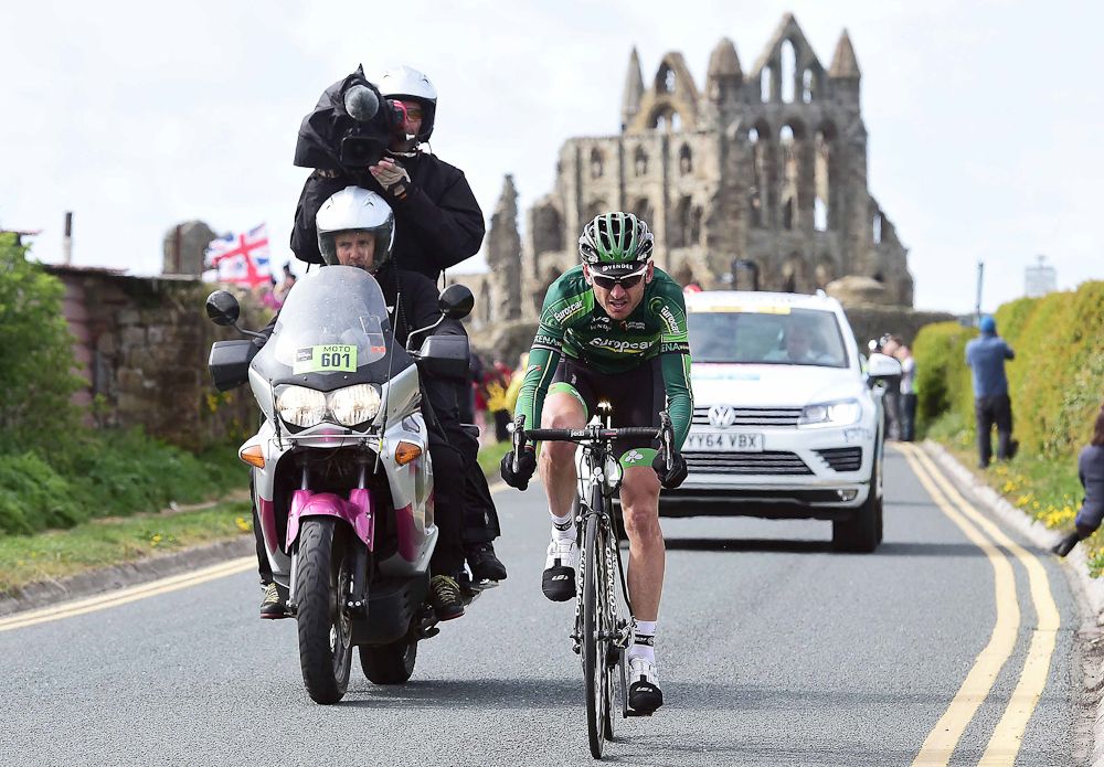 A Europcar rider on the move.