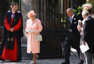 The Queen at Mike Tindall and Zara's wedding