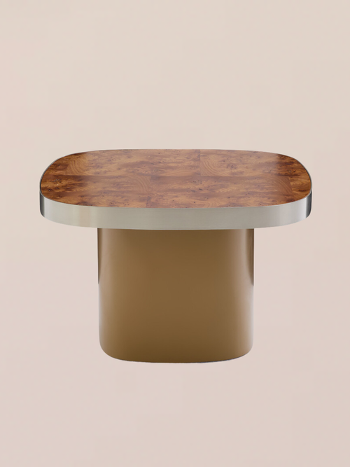 Paul Elm Burl Veneer Top Coffee Table