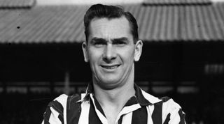 Jackie Milburn of Newcastle United, 1955