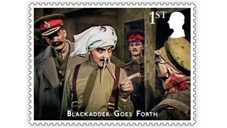 One of the Royal Mail's Blackadder stamps