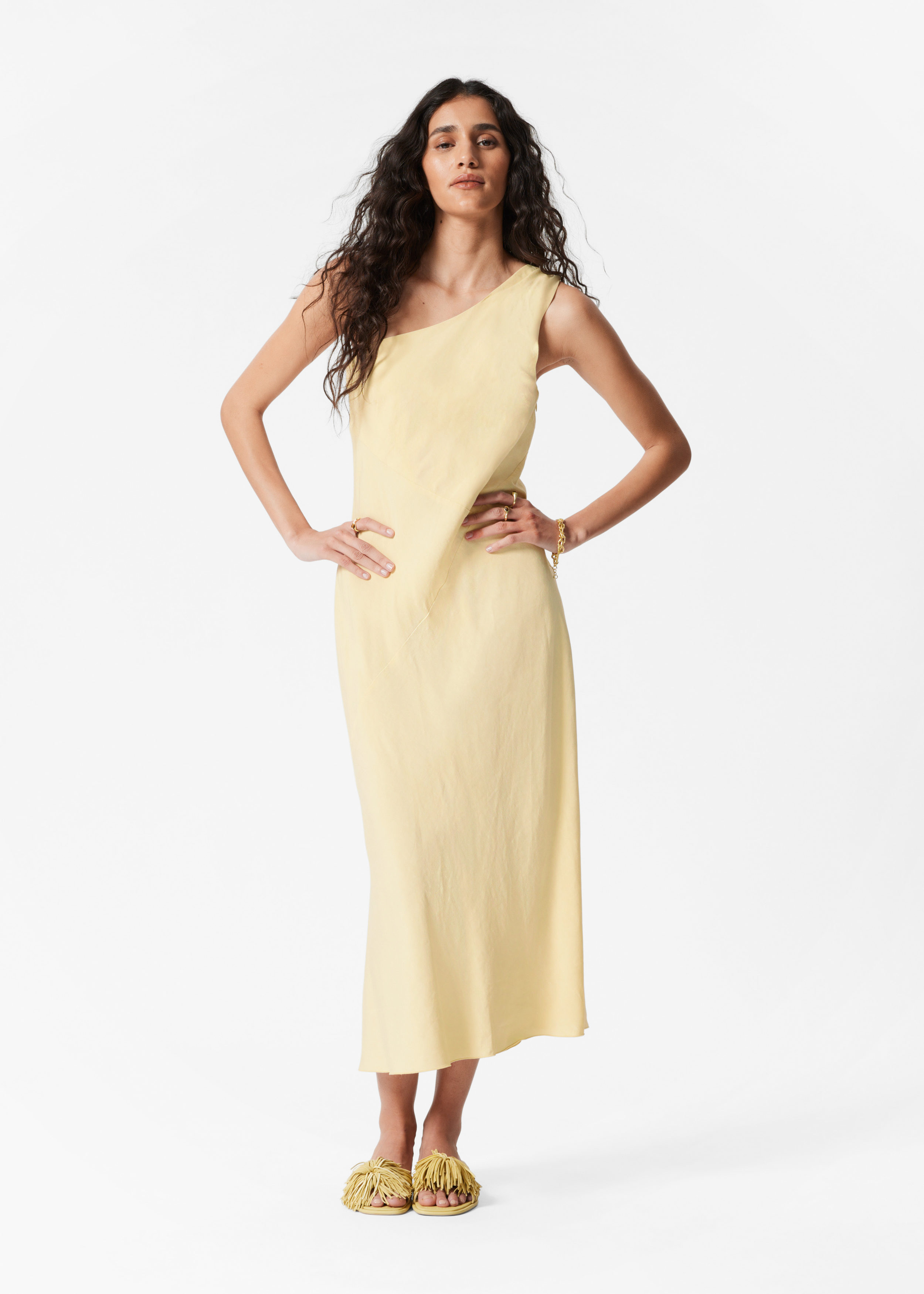 One-Shoulder Midi Dress