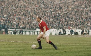 Bobby Charlton playing for Manchester United