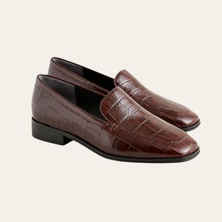 Maison loafers in croc-embossed Italian leather