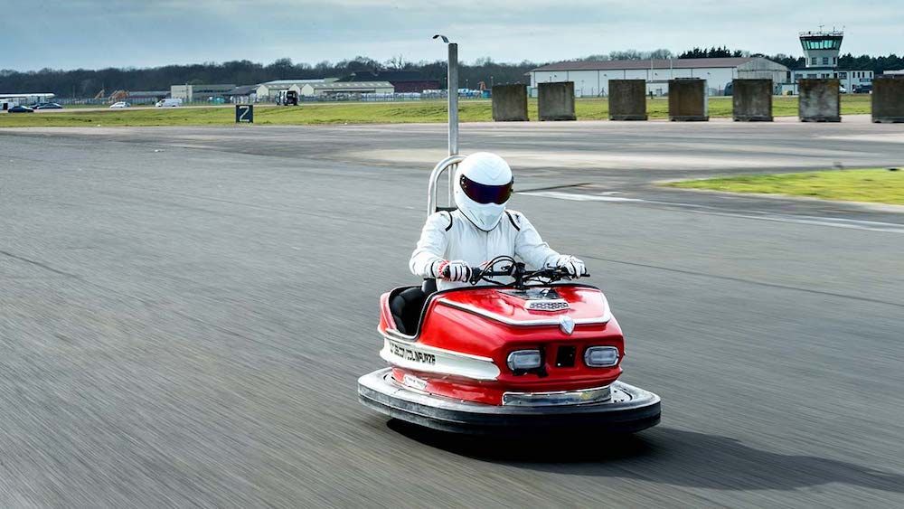 The bumper car hit a top speed of 100 mph; the carnival ride&#039;s average speed is 5 mph.