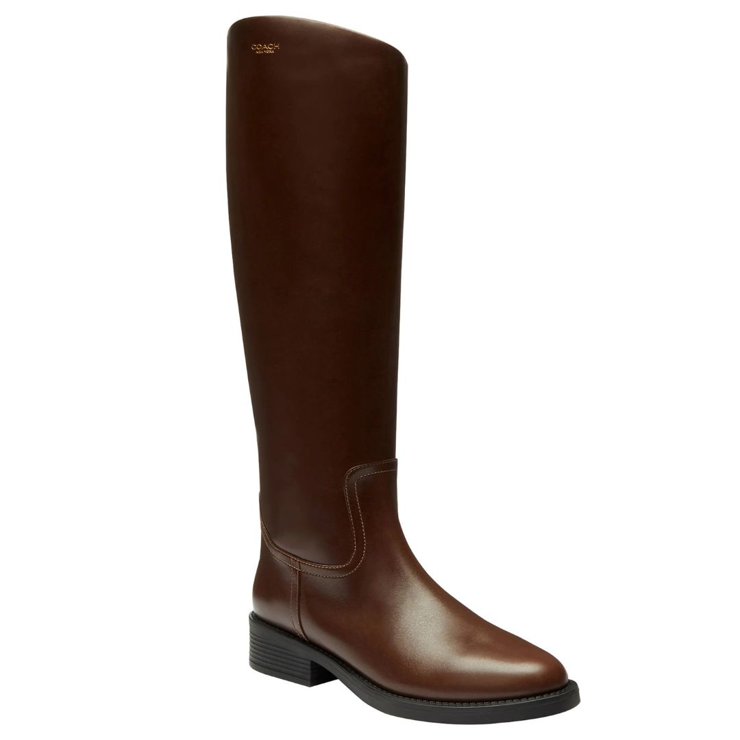Coach Dark Brown Park Knee-High Boots