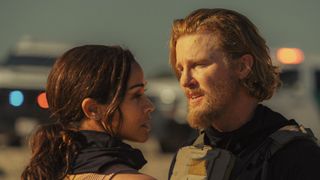 Zoe Saldana and Thad Luckinbill in Lioness