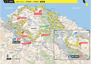 Tour de France 2023 stage one map