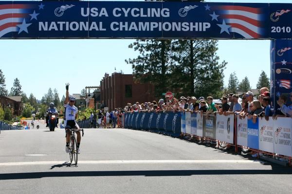 Coryn Rivera (Peanut Butter &amp; Co) solos to the win in the junior women's road race.