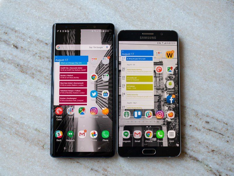 Samsung Galaxy Note 9 vs. Galaxy Note 5