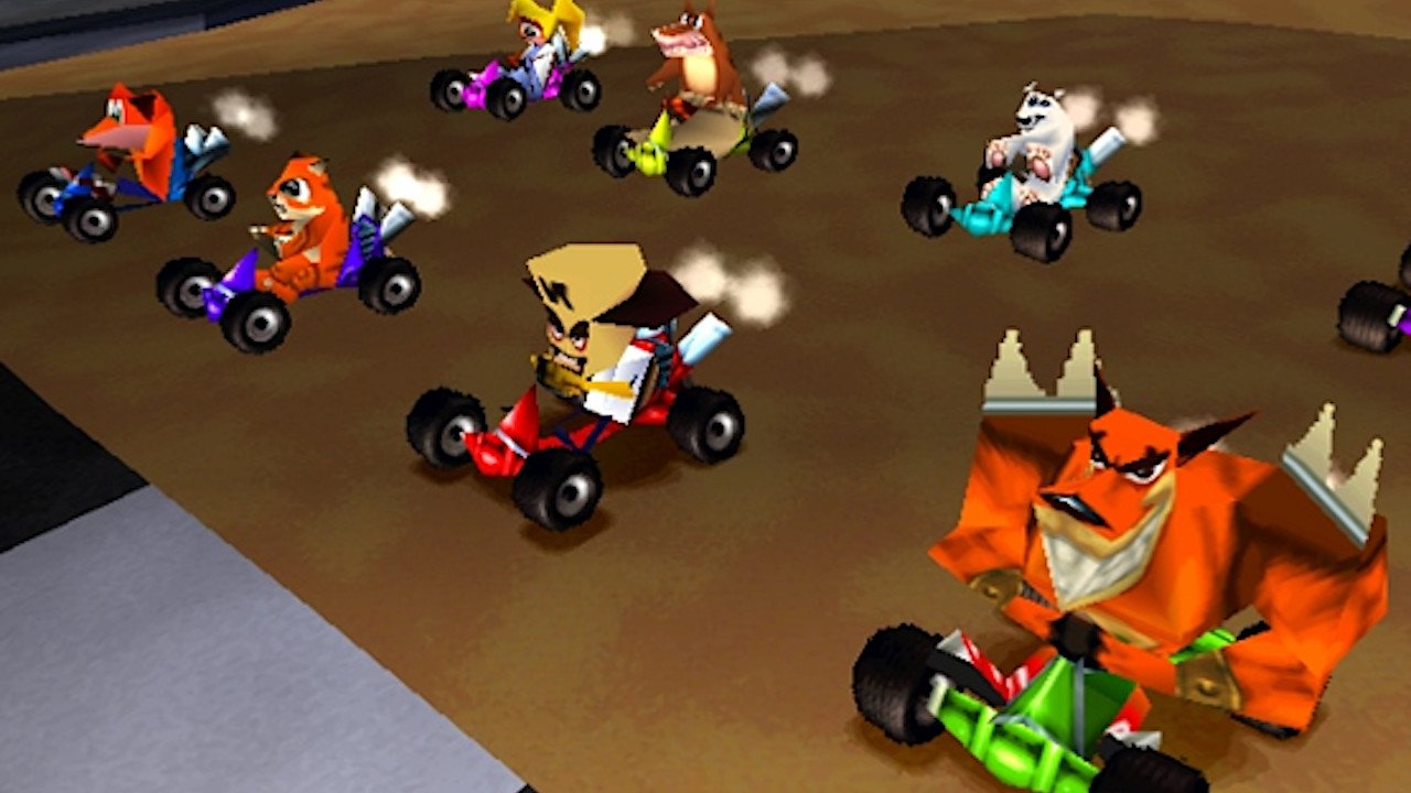 Краш играть crash games fun. Crash Bandicoot гонки. Crash Bandicoot гонки ps1. Crash Team Racing ps1. Краш бандикут гонки на ps1.