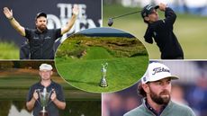 The Claret Jug at Royal Portrush and Shane Lowry, Joaquin Niemann, Harry Hall and Cameron Young
