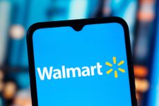 Walmart logo displayed on a smart phone screen