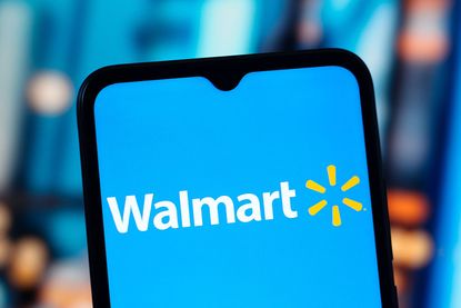 Walmart logo displayed on a smart phone screen