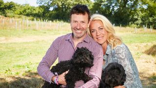 Sarah and her husband in Sarah Beeny’s New Life in the Country season 3