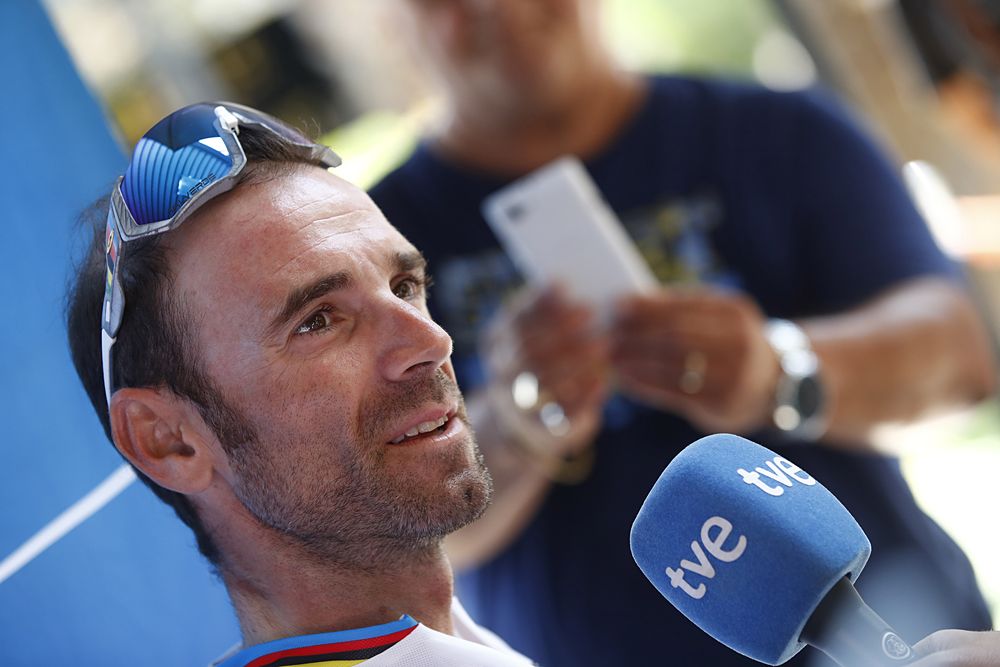 Alejandro Valverde on the second rest day at the Tour de France