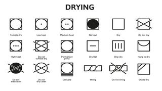 Drying symbols guide