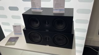 Elac Debut 3.0 centre channel speakers at the High End Munich Show