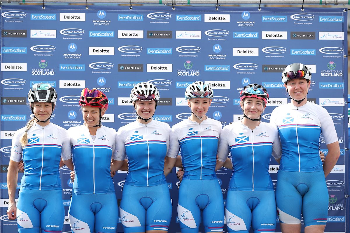 Scotland cycling team.
