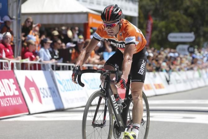 Cadel Evans crossed the line in sixth place