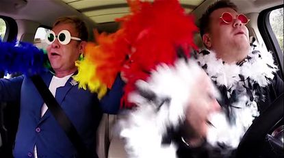 James Corden and Elton John carpool karaoke