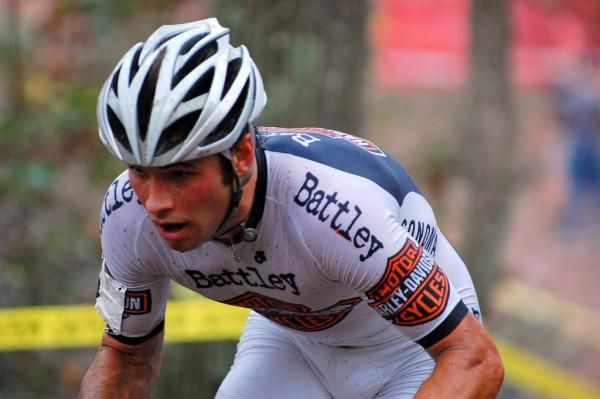 Ryan Dewald rides to third.