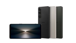 Sony Xperia 1 VI in a range of finishes on a white background