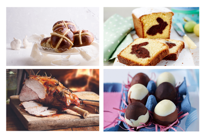 A selection of traditional Easter foods