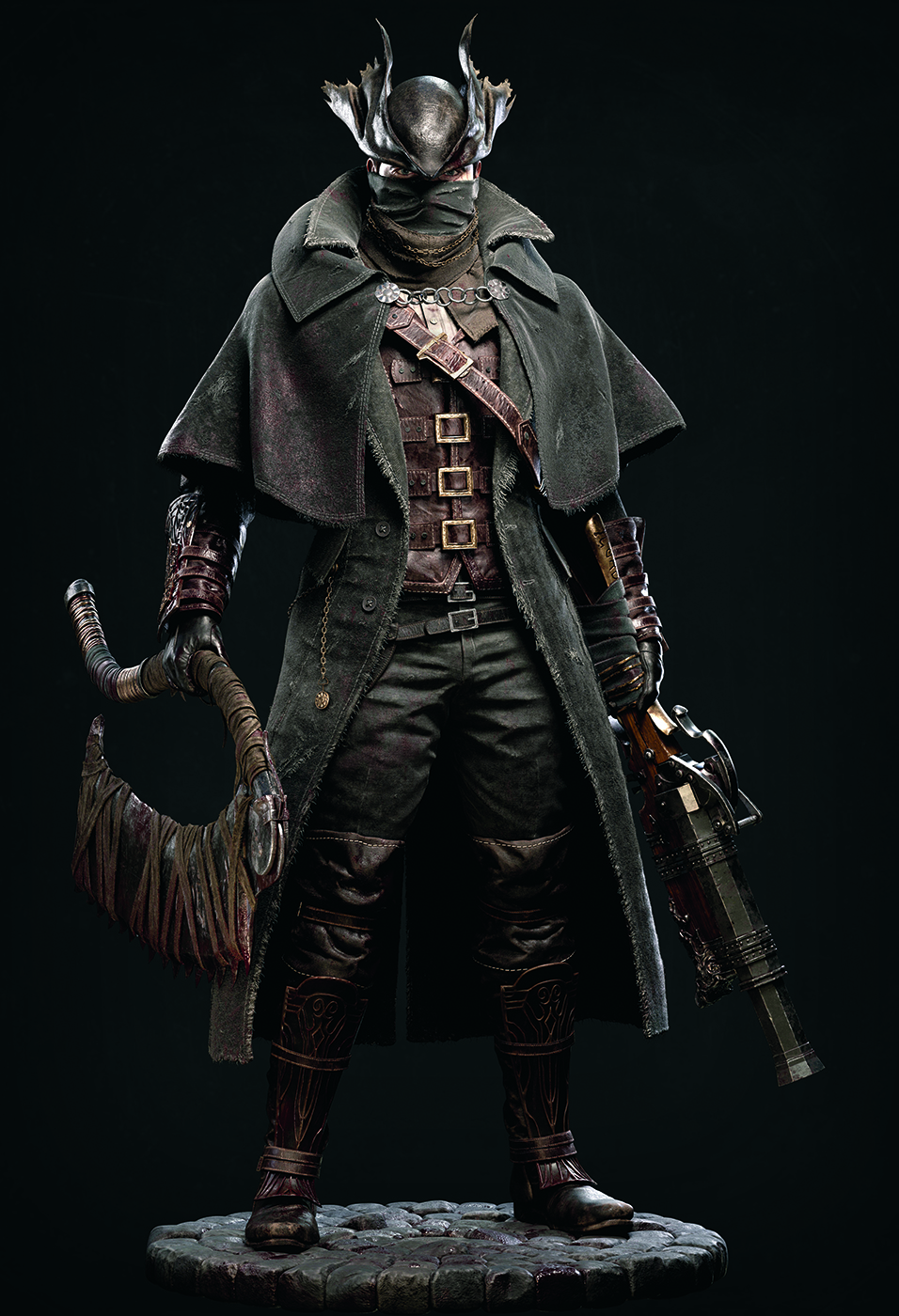 3D character art showing a heroic fantasy figure with a high level of detail
