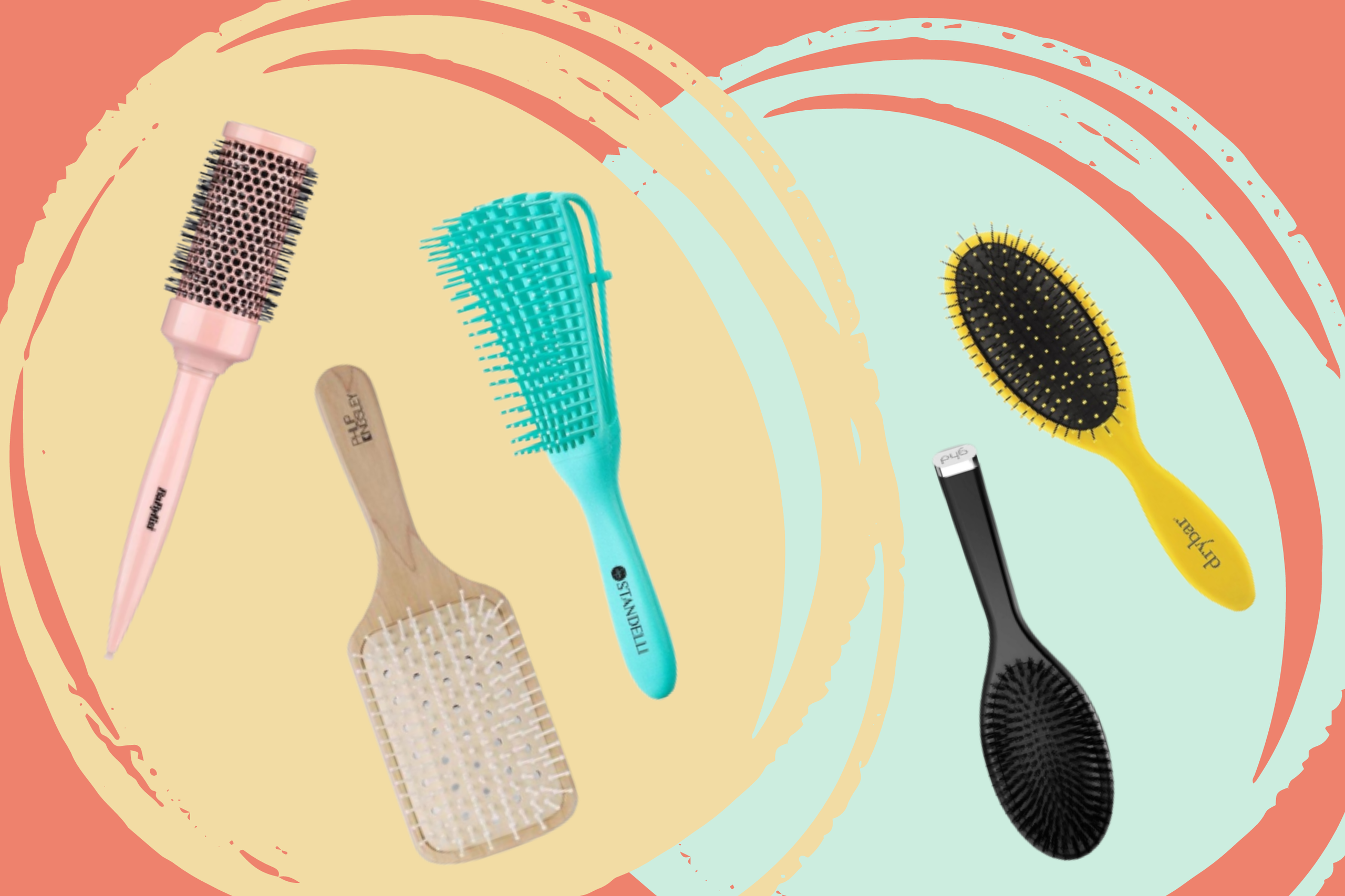 A round brush with mixed bristles, perfect for adding bounce and volume to layered bob and lob hairstyles.