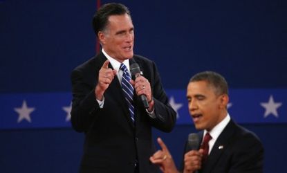 Mitt Romney and President Barack Obama 